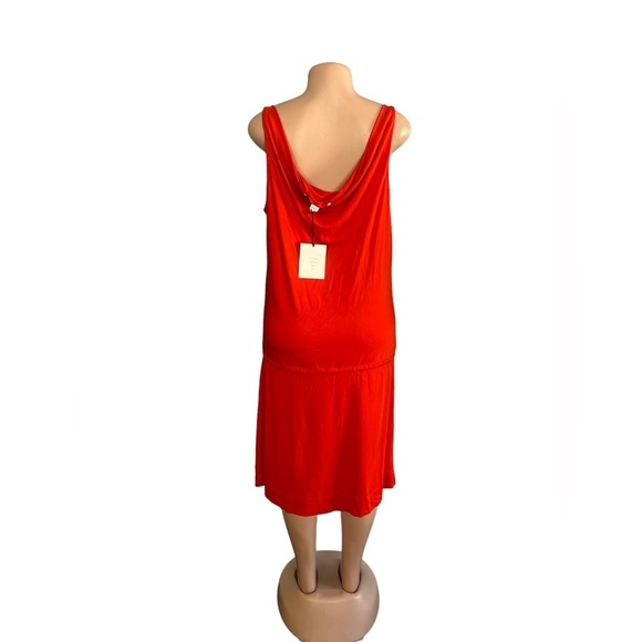 Diane Von Furstenberg Tadd Orange Dress Viscose Knit - Picture 9 of 12
